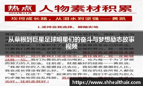 从草根到巨星足球明星们的奋斗与梦想励志故事视频